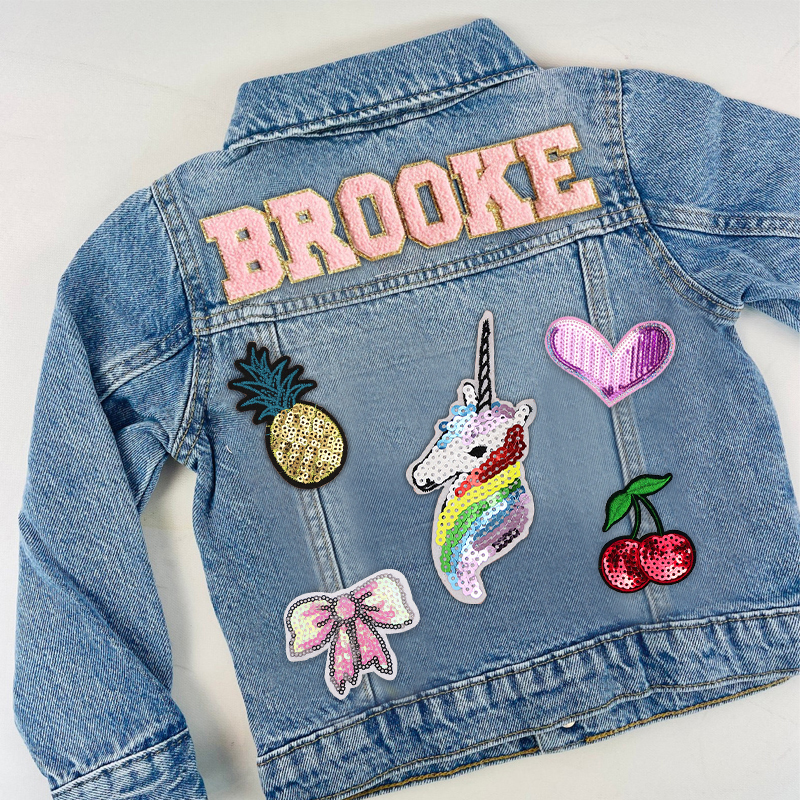 Personalized Kids Denim Patch Jacket| Cloth178