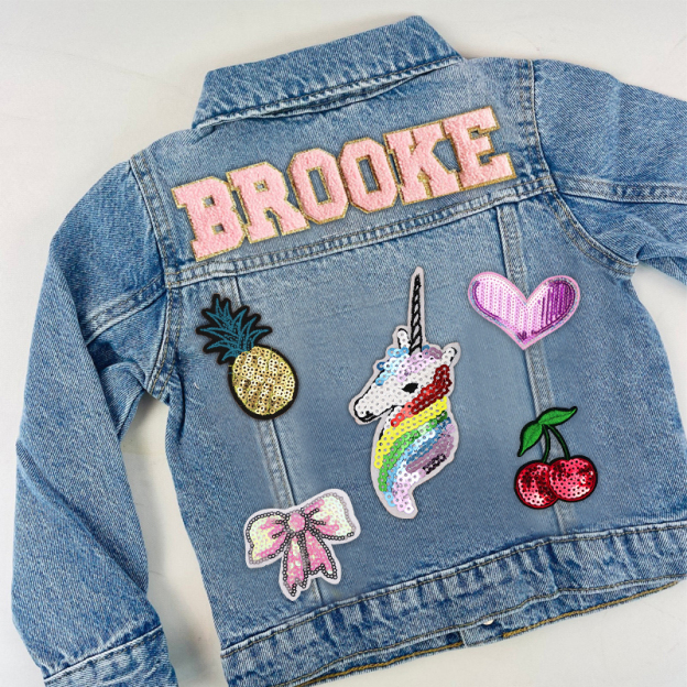 Personalized Kids Denim Patch Jacket| Cloth178