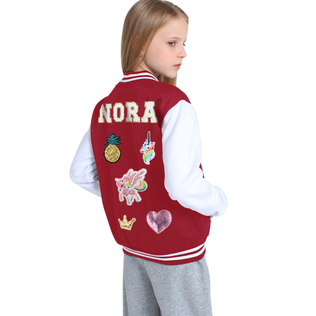 Personalized Kids Sports Patch Jacket| Cloth196