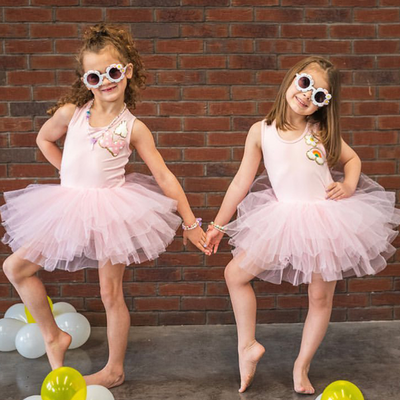 Personalized Girls Patch Dance TuTu Dress| Dress05