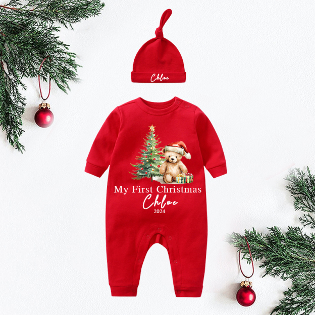 Personalized Baby My First Christmas Outfit| BBCloth1211