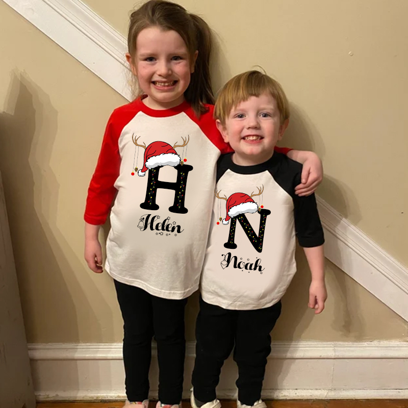 Personalized Kids Christmas Shirt| Cloth12419
