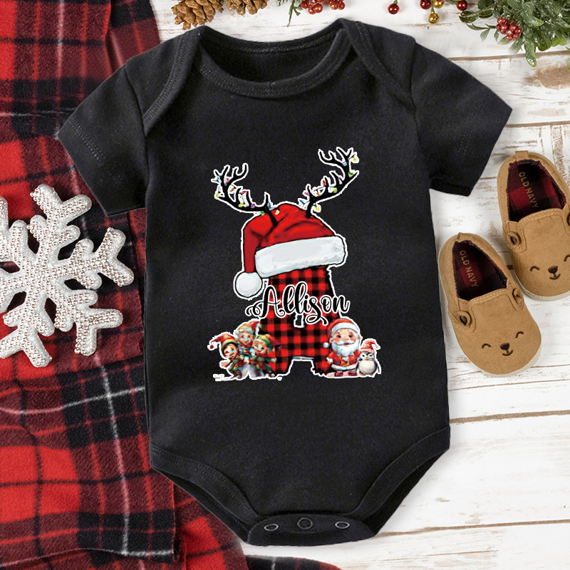 Personalized Family Christmas Monogrammed Name T-Shirt| Match0419