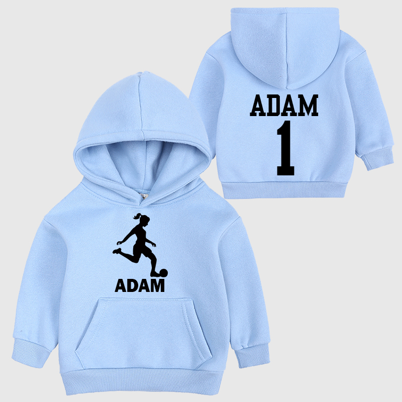 Personalized Kids Football Cozy Hoodie| Cloth11604