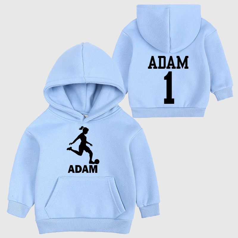 Personalized Kids Football Cozy Hoodie| Cloth11604
