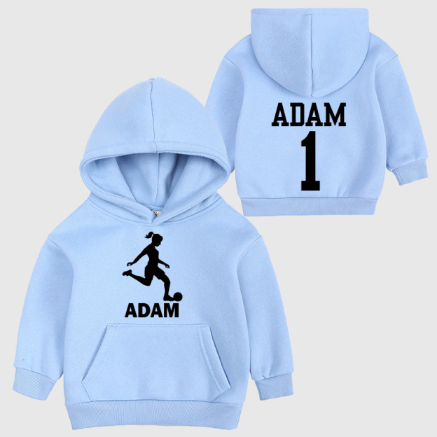 Personalized Kids Football Cozy Hoodie| Cloth11604