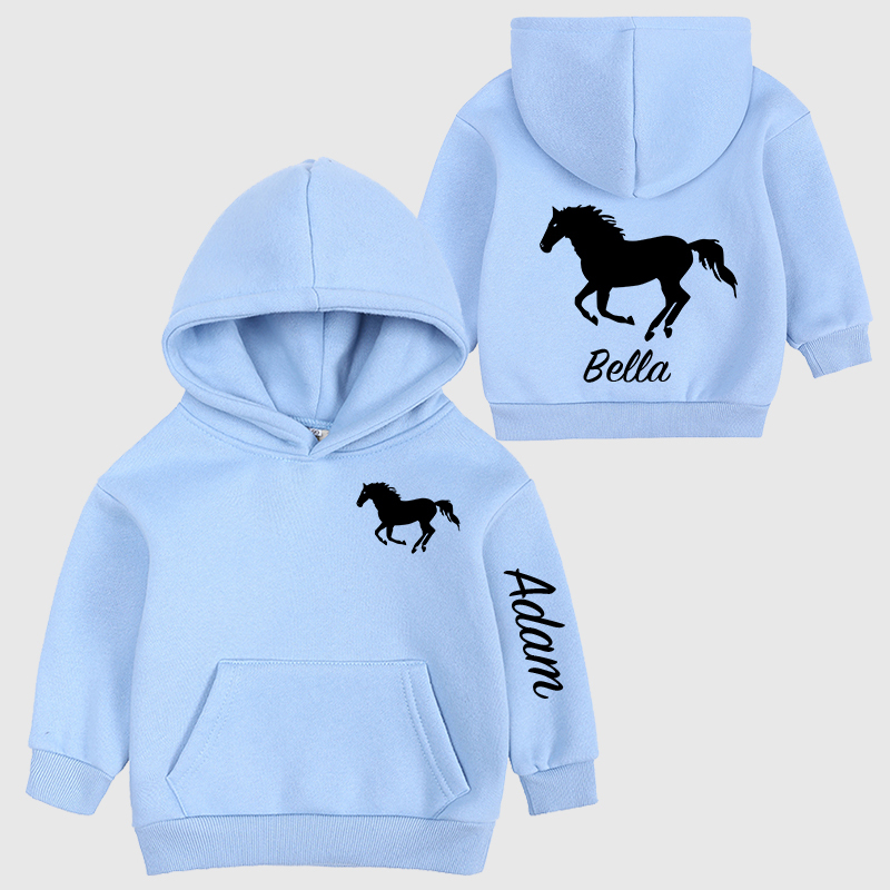 Personalized Kids Name Horse Cozy Hoodie| Cloth11602