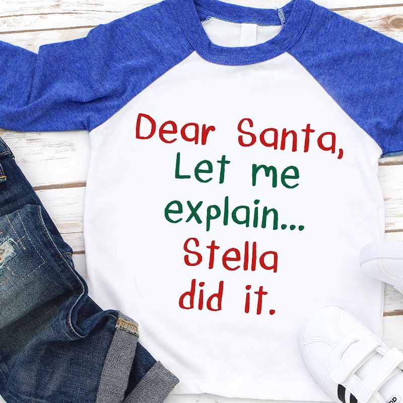 Personalized Kids Christmas Shirt| Cloth12420