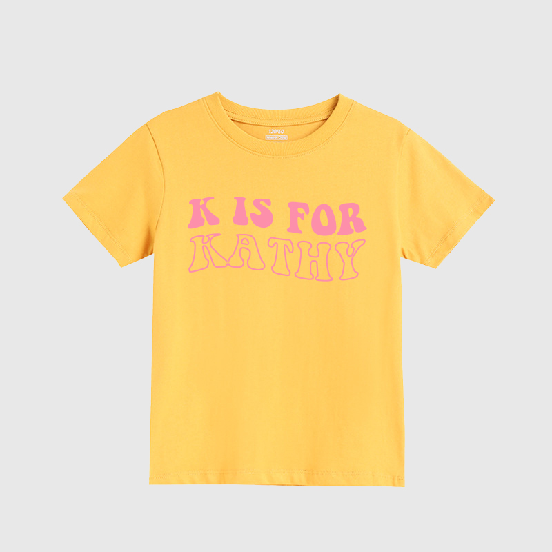 Personalized Kids N is for Name Retro T-Shirt| Cloth168