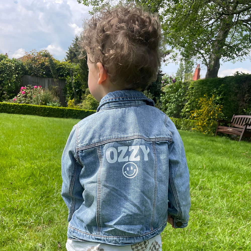 Personalized Baby Classics Vintage Denim Jacket | CWBaby348
