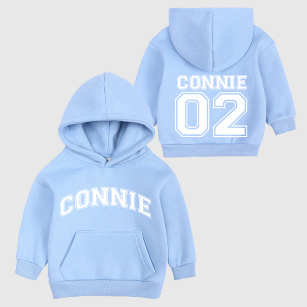 Personalized Kids Number Pocket Hoodie| Cloth83
