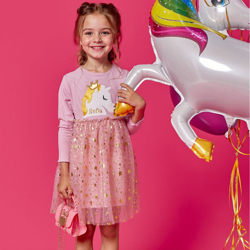Personalized Girl Unicorn Tutu Dress| Dress07