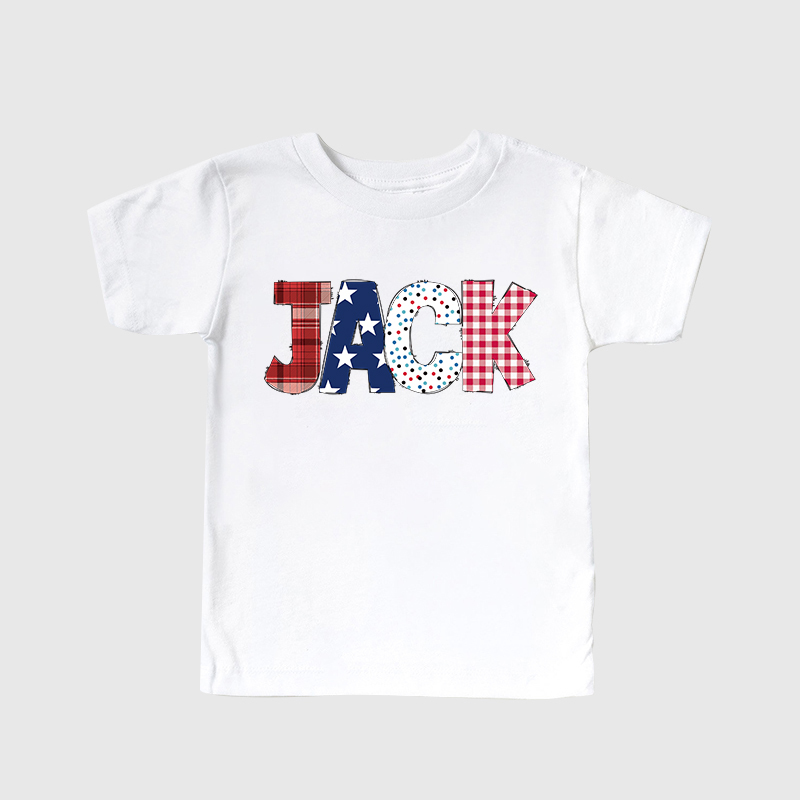 Personalized Kid 4th Of July Eagle Firework Independence T-Shirt| Clot