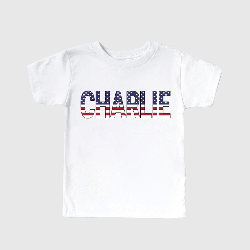 Personalized Kid 4th Of July Eagle Firework Independence T-Shirt| Clot