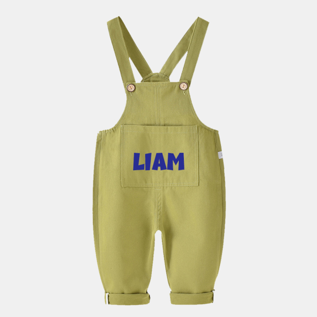 Personalized Kids Multicolor Cozy Overalls| Pants15