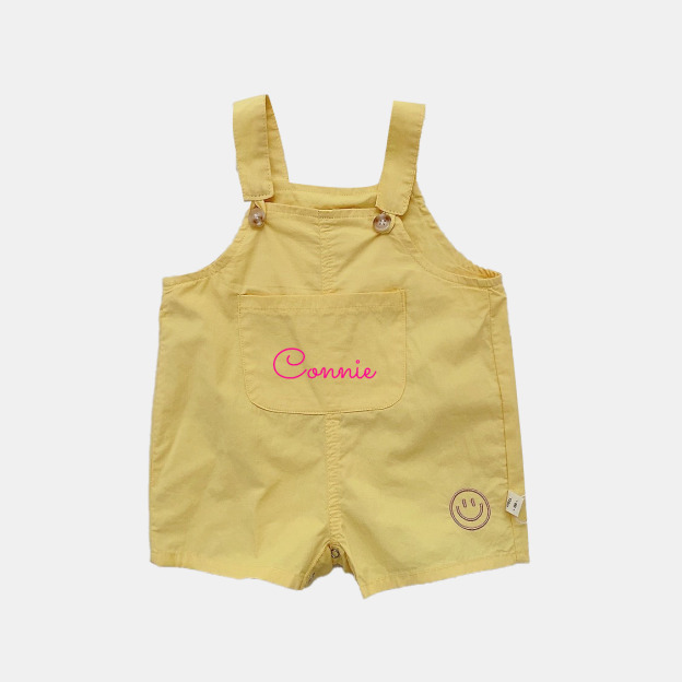 Personalized Kids Multicolor Cozy Overalls| Pants17