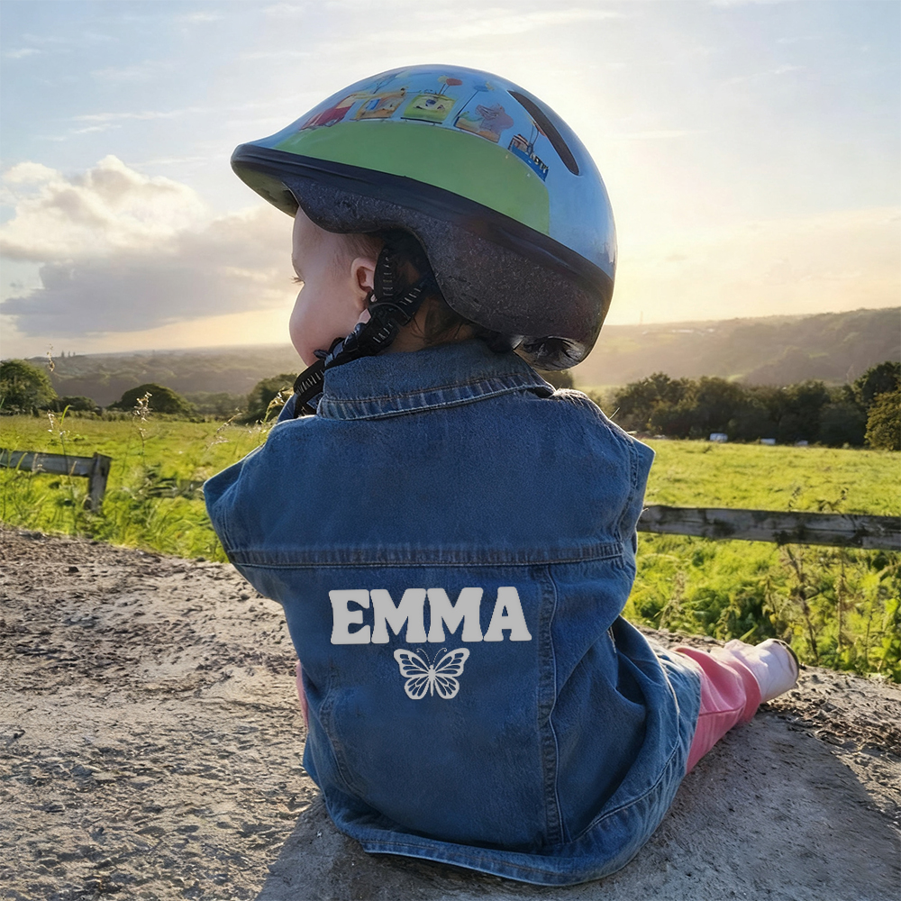 Personalized Baby Classics Vintage Denim Jacket | CWBaby348