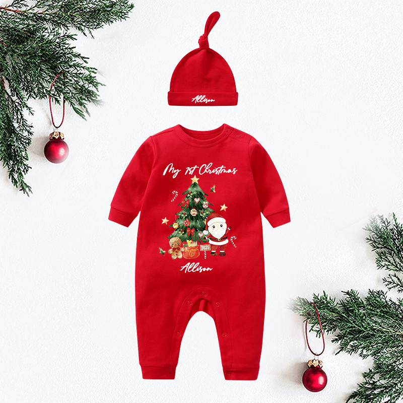 Personalized Baby My First Christmas Santa Outfit| BBcloth1222