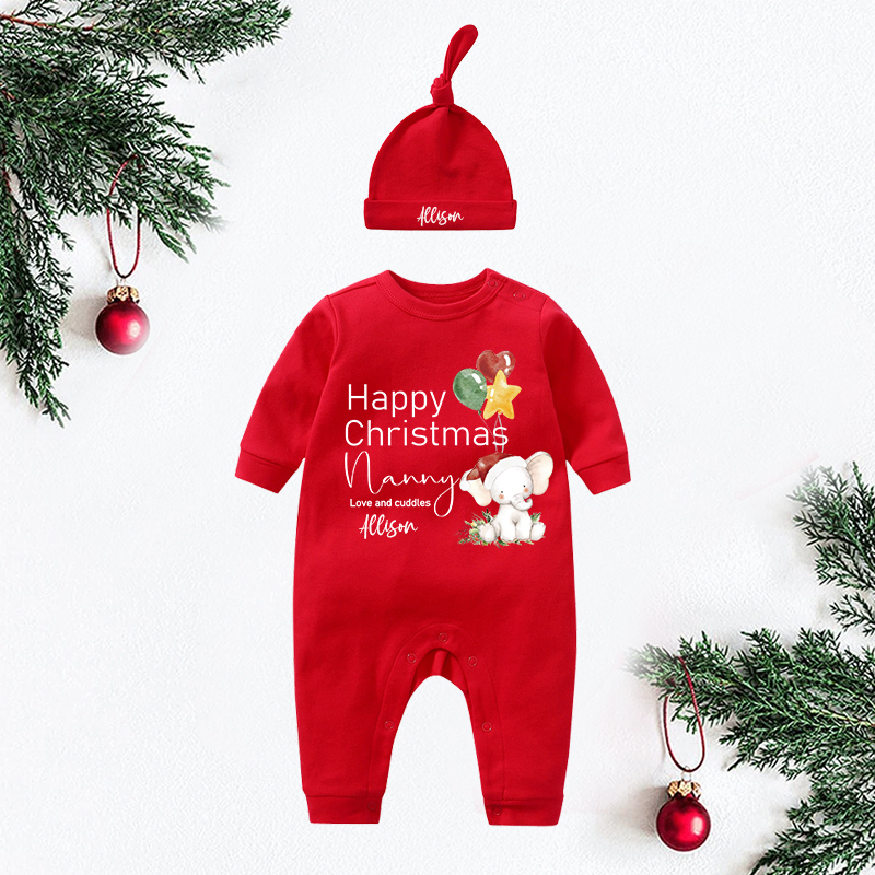 Personalized Baby My First Christmas Outfit| BBcloth1224