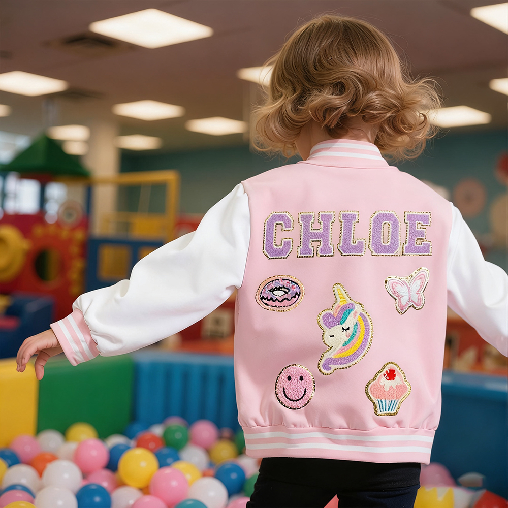 Personalized Kids Sports Patch Jacket| Cloth196