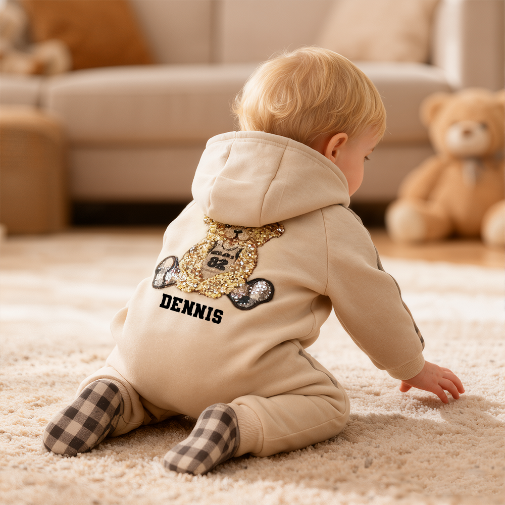 Personalized Baby Bear Jumpsuit| BBcloth107