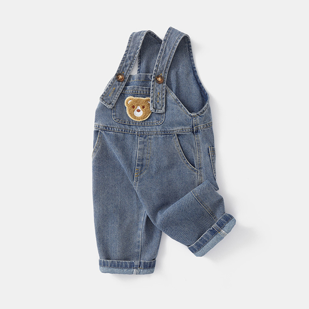  Kids Bear Denim Overalls| Pants43