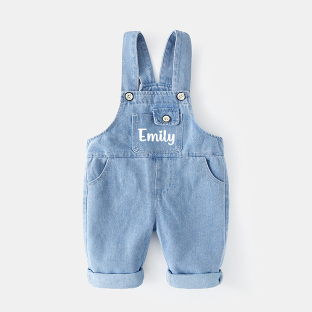 Personalized Kids Denim Overalls| Pants42