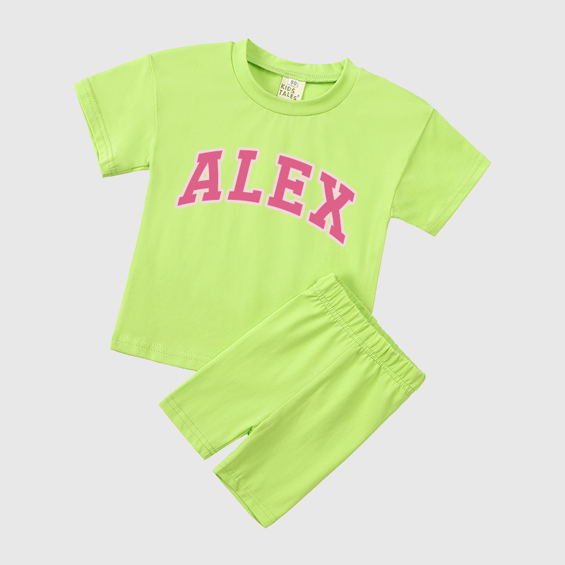 Personalized Girls Name Summer Short Set | Cloth0601