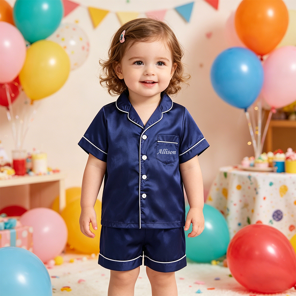 Personalized Kids Silk Pajamas| Cloth74