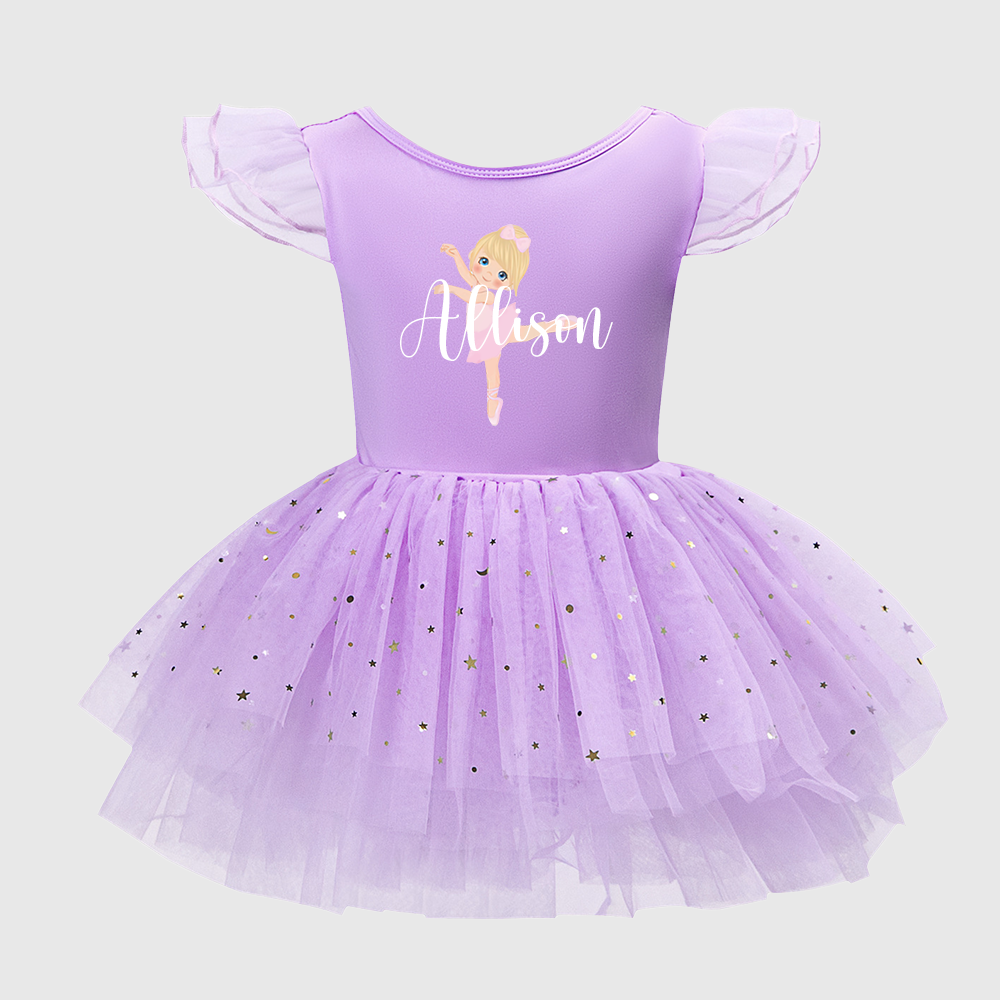 Personalized Girl Ballet Dance Tutu Dress| Dress93