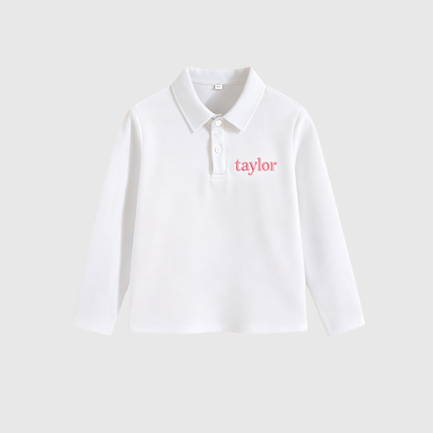 Personalized Kids Embroidered Polo Shirt| Cloth280