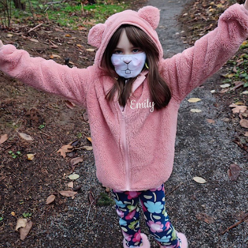 Personalized Kids Bear Embroidered Jacket| Cloth91