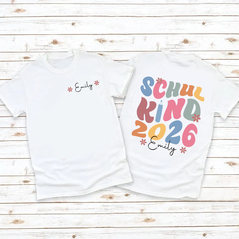 Personalized Girls Back To School T-Shirt| Cloth1490