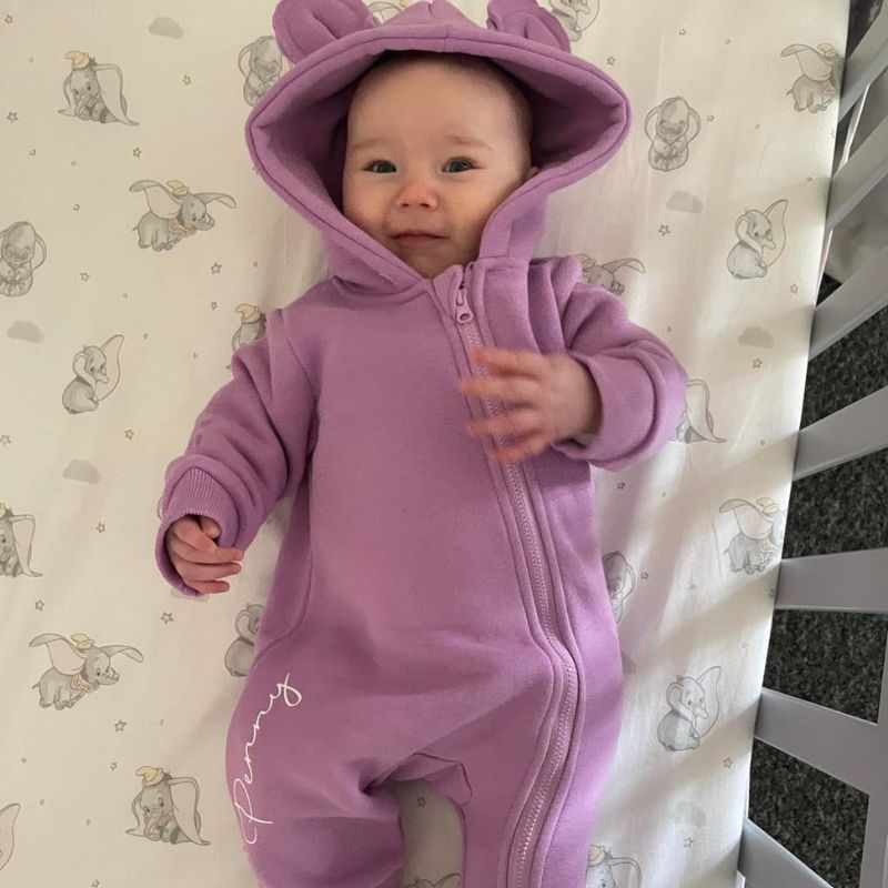 Personalized Baby Bear Cozy Romper| Cloth98