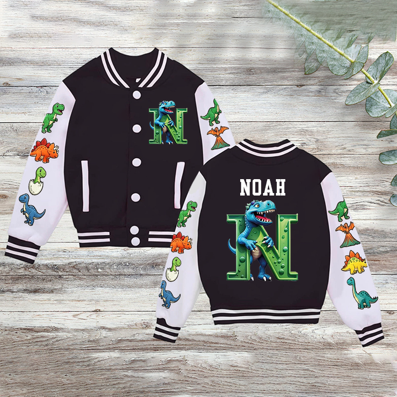 Personalized Kids Dinosaur Sports Jacket| Cloth286
