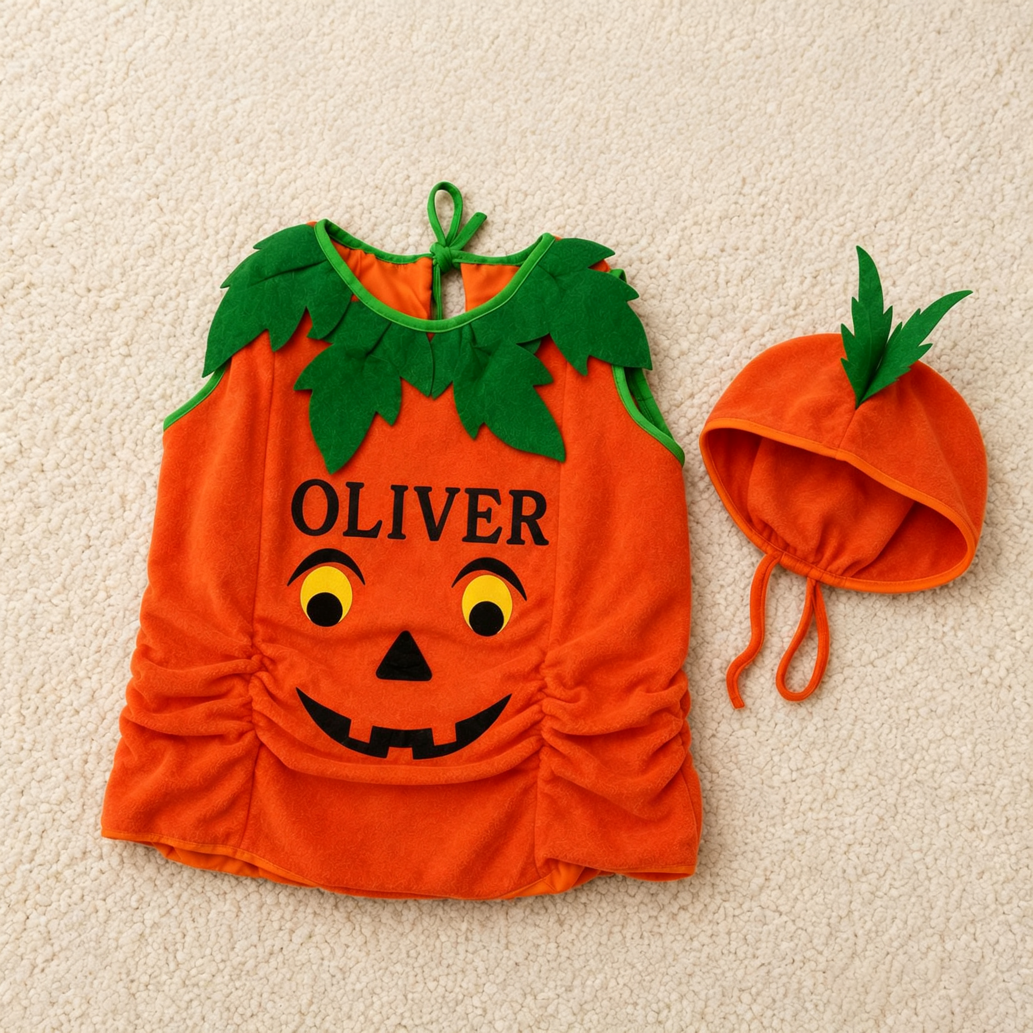 Personalized Kids Pumpkin Costume Halloween Outfit| YESHalloween17