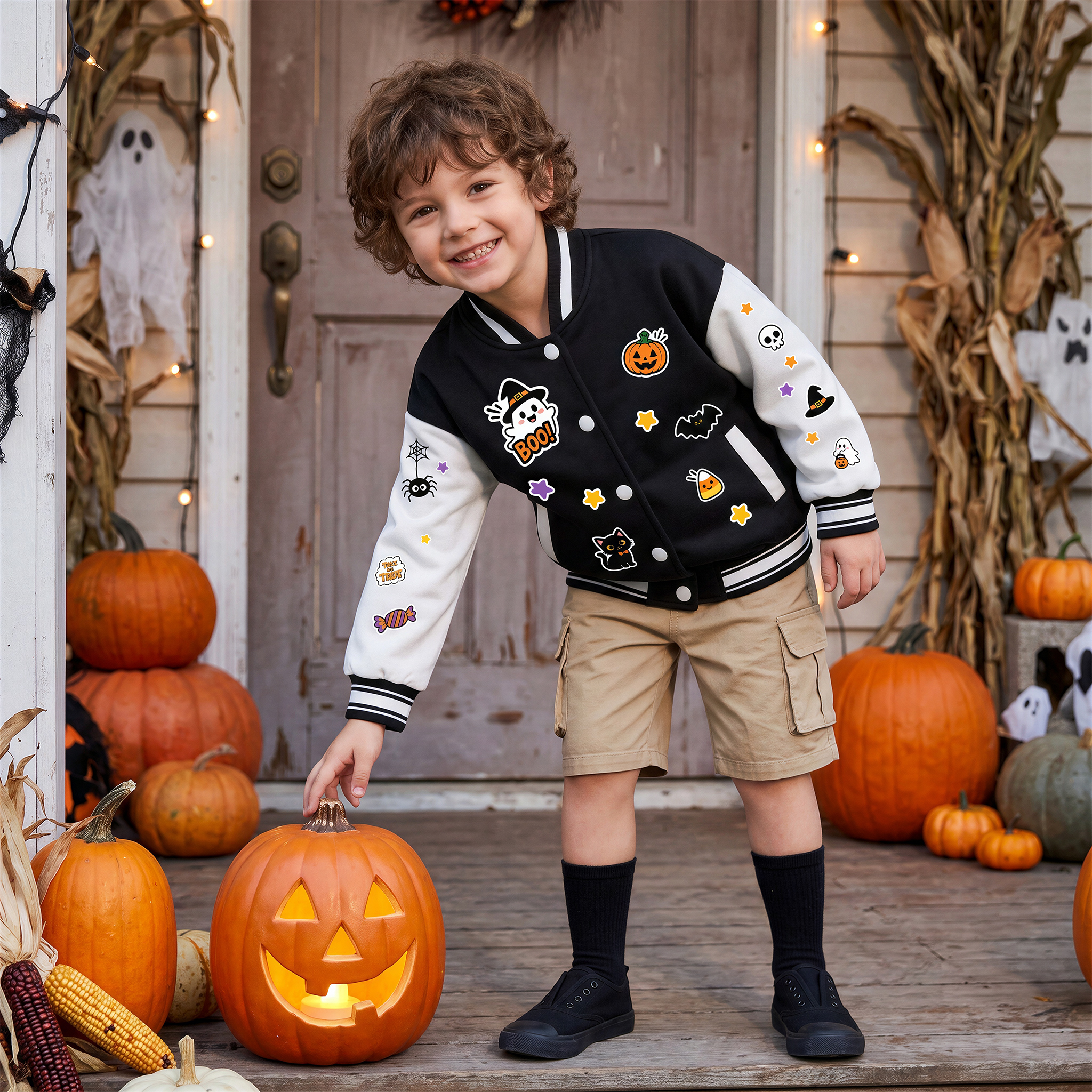 Personalized Halloween Varsity Jacket for Kids | YESHalloween21