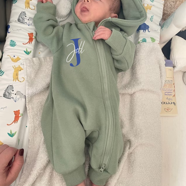 Personalized Baby Bear Cozy Romper| Cloth115