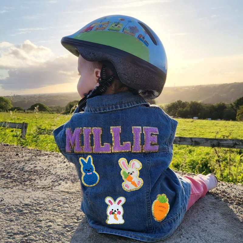 Personalized Kids Eatser Denim Jacket| Cloth128