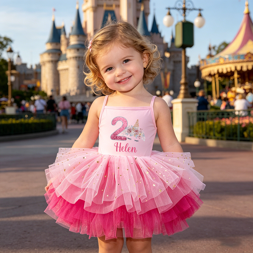 Personalized Girl Birthday Unicorn Tutu Dress| Dress97