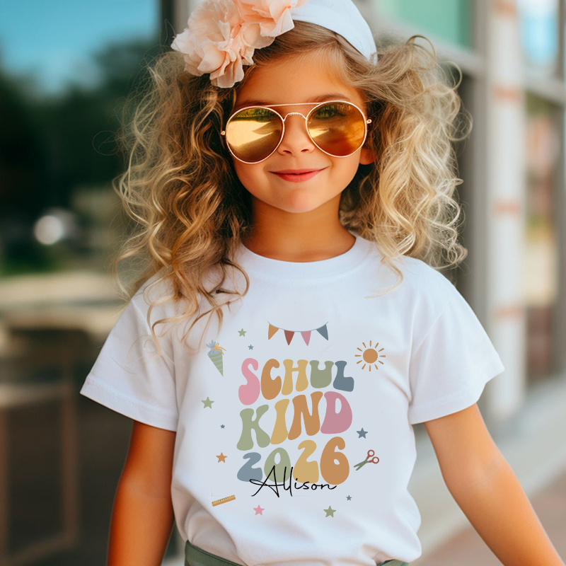 Personalized Girls Back To School T-Shirt| Cloth1489