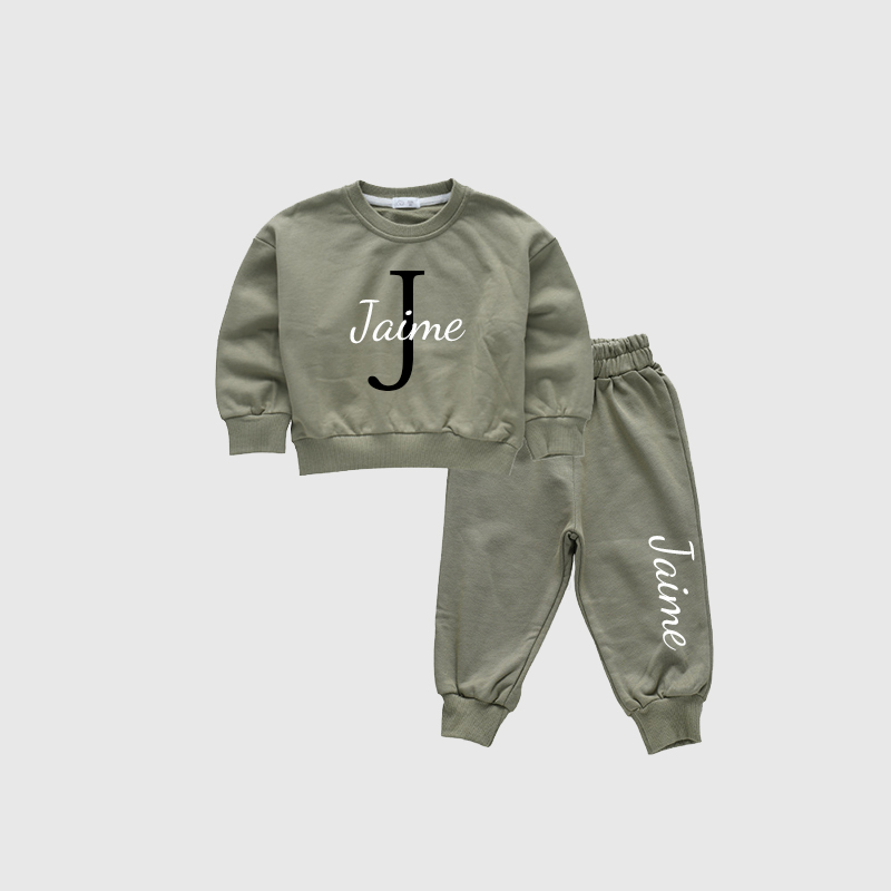 Personalized Kids Cozy Unisex Sweatshirt Set| Cloth108