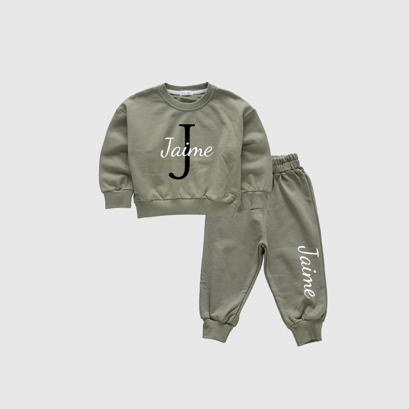 Personalized Kids Cozy Unisex Sweatshirt Set| Cloth108