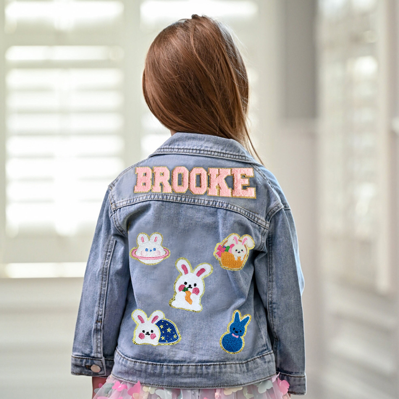 Personalized Kids Eatser Denim Jacket| Cloth128