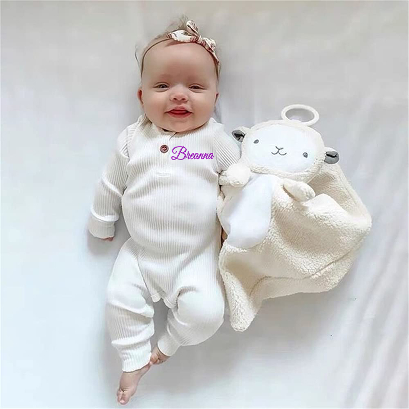 Personalized Baby Solid Color Cozy Onesie| BBcloth69