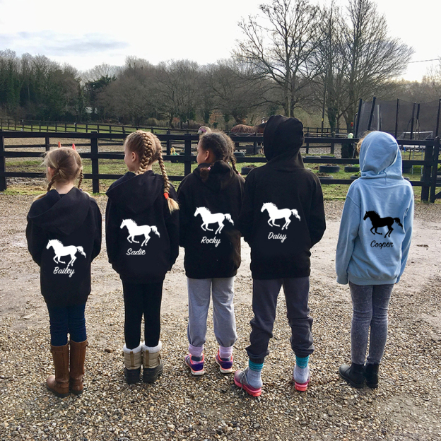 Personalized Kids Name Horse Cozy Hoodie| Cloth11602