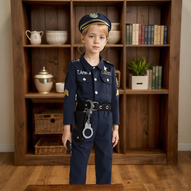 [Copy]Personalized Kids Embroidery Costume Doctor Coat| YESHalloween02