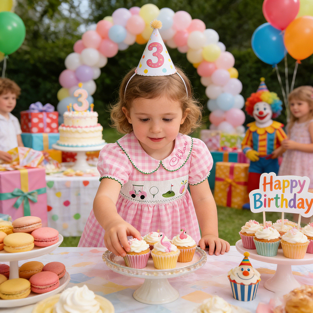 Personalized Girl Birthday Pink Golf Dress| Dress64