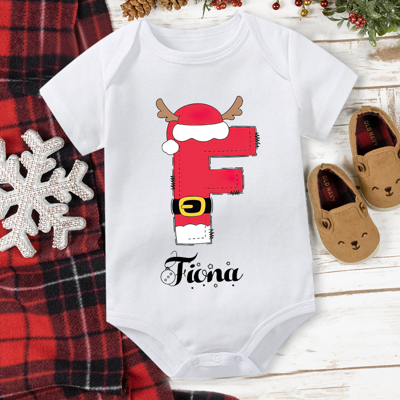 Personalized Family Christmas Monogrammed Name T-Shirt| Match0412