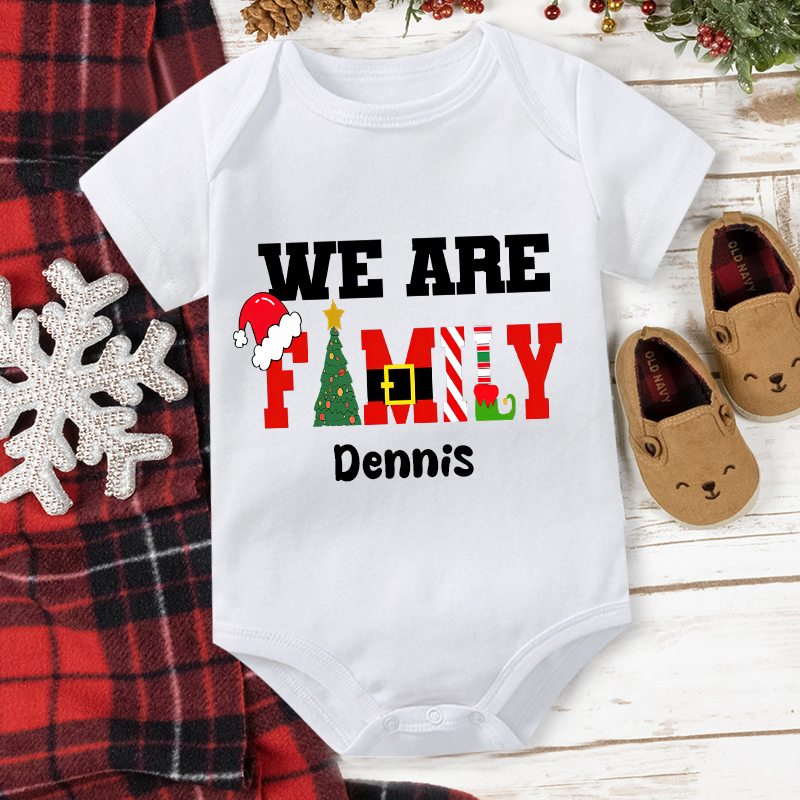 Personalized Family Christmas Monogrammed Name T-Shirt| Match0417